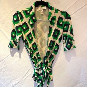 Diane Von Furstenberg Vintage Wrap Blouse